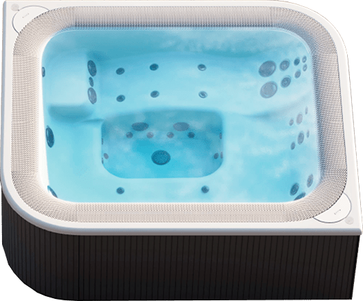 Overløbsrende spabad fra italienske jacuzzi